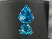 Exquisite Premium Top Grade A Large 9ct+ Blue Zircon Drop/Pear for Pendant from Cambodia