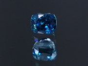 Top AAA grade color cushion cut blue Zircon with high hue saturated blue best color