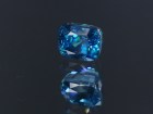 Top AAA grade color cushion cut blue Zircon with high hue saturated blue best color