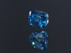 Top AAA grade color cushion cut blue Zircon with high hue saturated blue best color