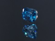 Top AAA grade color cushion cut blue Zircon with high hue saturated blue best color