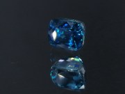 Top AAA grade color cushion cut blue Zircon with high hue saturated blue best color