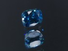Top AAA grade color cushion cut blue Zircon with high hue saturated blue best color