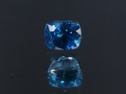 Top AAA grade color cushion cut blue Zircon with high hue saturated blue best color