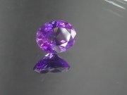 Oval Shaped Deep Purple Purple Amethyst for Sale