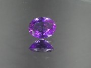 Oval Shaped Deep Purple Purple Amethyst for Sale