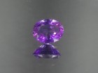 Oval Shaped Deep Purple Purple Amethyst for Sale