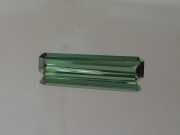 Fantastic crystal shaped elongated trapezoid green Tourmaline for sale