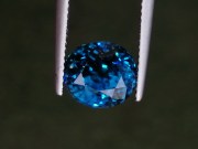 Rare blue AAA color grade best possible blue color for natural blue Zircon oval shape