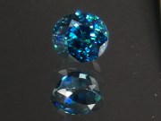 Rare blue AAA color grade best possible blue color for natural blue Zircon oval shape