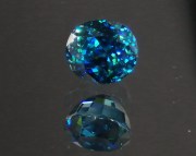 Rare blue AAA color grade best possible blue color for natural blue Zircon oval shape