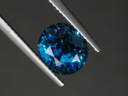 Rare blue AAA color grade best possible blue color for natural blue Zircon oval shape