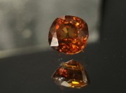 Cushion cut Hyacinth (Jacinth) Zircon (orange zircon) unheated