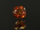 Cushion cut Hyacinth (Jacinth) Zircon (orange zircon) unheated