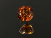 Cushion cut Hyacinth (Jacinth) Zircon (orange zircon) unheated