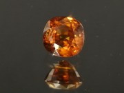 Cushion cut Hyacinth (Jacinth) Zircon (orange zircon) unheated