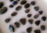 Labradorite Cabochons / Retail - Wholesale / very colorful labradorite from Madagascar