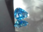 Grade A color drop/pear cut 13ct blue Zircon, very clean and shiny, buy the best flawless blue Zircon supplier of loose gemstones for professional jewellers. 