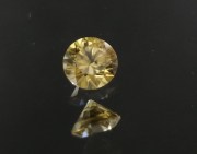 Precision 6mm brilliant cut lemon yellow zircon, perfectly cut from professional lapidary. 