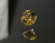 Precision 6mm brilliant cut lemon yellow zircon, perfectly cut from professional lapidary. 