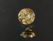 Precision 6mm brilliant cut lemon yellow zircon, perfectly cut from professional lapidary. 