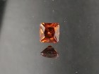 Beautiful 2.2ct deep orange natural untreated Zircon princess cut from Ratanakiri, Cambodia. 