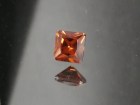 Beautiful 2.2ct deep orange natural untreated Zircon precision princess cut from Ratanakiri, Cambodia. 