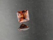 Beautiful 2.2ct deep orange natural untreated Zircon princess cut from Ratanakiri, Cambodia. 