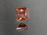 Beautiful 2.2ct deep orange natural untreated Zircon princess cut from Ratanakiri, Cambodia. 