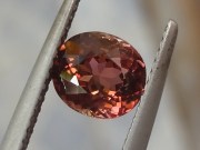 Beautiful Salmon Deep Pink to Orange 1.7ct Tourmaline