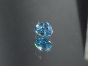 This is a grade A best color blue Zircon sold at a discounted price because of a tiny crack, calibration is 8mm by 6mm. 