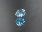 This is a grade A best color blue Zircon sold at a discounted price because of a tiny crack, calibration is 8mm by 6mm. 
