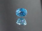 This is a grade A best color blue Zircon sold at a discounted price because of a tiny crack, calibration is 8mm by 6mm. 