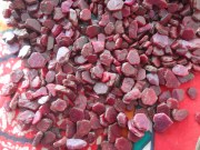 Affordable lot of Natural Red and Pink Ruby crystals and flakes from Mozambique