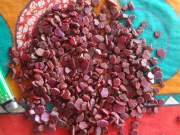 Affordable lot of Natural Red and Pink Ruby crystals and flakes from Mozambique