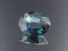 Navy Blue and Green Sapphire from Madagascar. 