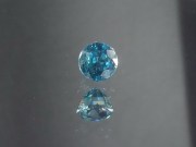 Swiss Blue Zircon, Very Clean and Shiny, Round Cut, 7mm