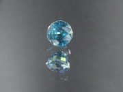 Swiss Blue Zircon, Very Clean and Shiny, Round Cut, 7mm