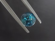 Swiss Blue Zircon, Very Clean and Shiny, Round Cut, 7mm