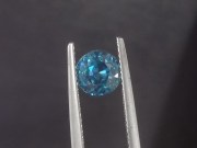 Swiss Blue Zircon, Very Clean and Shiny, Round Cut, 7mm