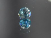 Swiss Blue Zircon, Very Clean and Shiny, Round Cut, 7mm