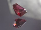 Rhodolite Garnet Trimmed Trapezoid / Trimmed asymmetrical Baguette Style Cut with Pink to Red Colors