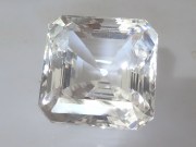 Large 44 Carats Square Cut White Topaz from Sri Lanka