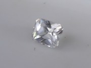  Trimmed rectangle cut white Zircon from Ratanakiri 4.6 carats