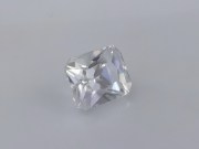  Trimmed rectangle cut white Zircon from Ratanakiri 4.6 carats