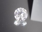 Perfect Natural White Zircon Diamond Brilliant Precision Cut