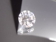 Perfect Natural White Zircon Diamond Cut