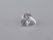 Perfect Trillion Diamond style cut white Zircon from Cambodia 