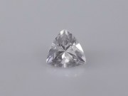 Perfect Trillion Diamond style cut white Zircon from Cambodia 