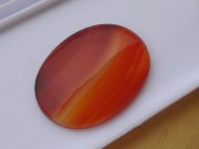 Beautiful 88 carats wide and flat Chalcedony cabochon from Cambodia. 